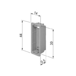 Wkład zaczepu EASY-FIX 9mm z magnesem regulowany beż