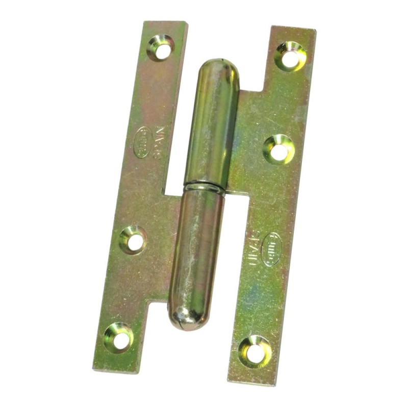 Zawias do drzwi 110x55mm stal żółty ocynk rozłączny PRAWY (pl) mod. 503