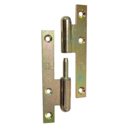 Zawias do drzwi 110x55mm stal żółty ocynk rozłączny PRAWY (pl) mod. 503