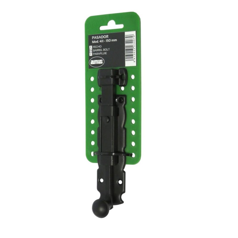 Zasuwa rygiel czarny 150mm mod.411 DIS