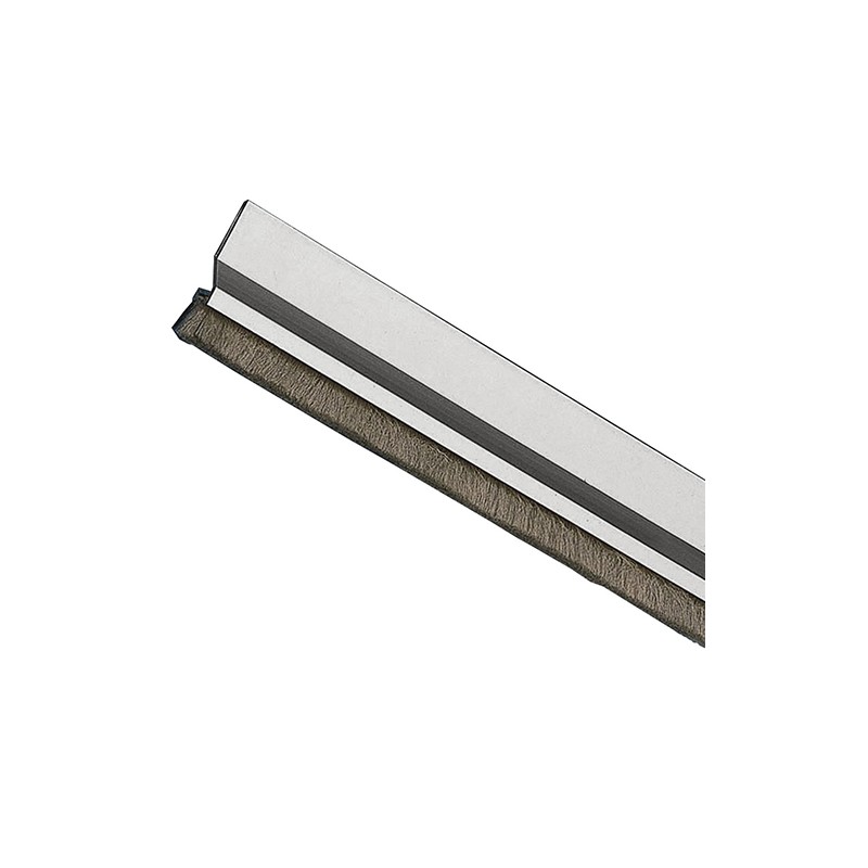 Uszczelniacz drzwiowy 82cm srebrny ze szczotką przyklejany mod.2