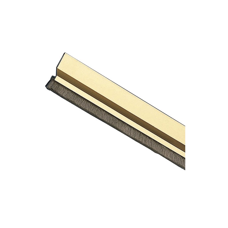 Uszczelniacz drzwiowy 82cm złoty ze szczotką przyklejany mod.2