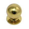 Gałka meblowa mosiężna 20mm kuleczka na szyldzie mod. 350