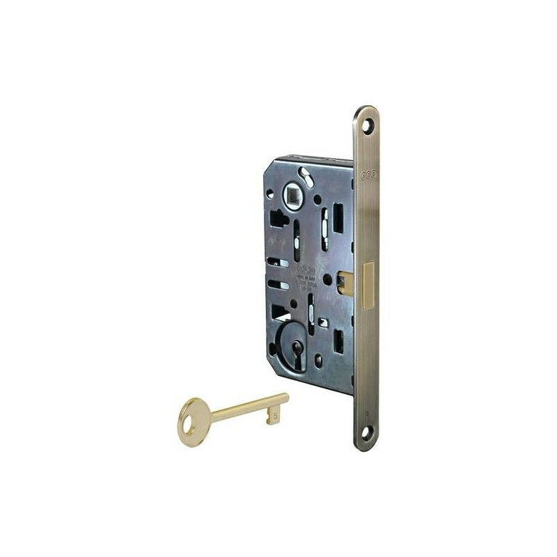 Zamek magnetyczny na klucz 90/50 mosiądz antyczny F18 Mediana POLARIS 2XT