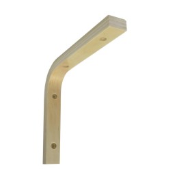 Wspornik półki drewniany naturalny 150x130mm mod. ELLE 15