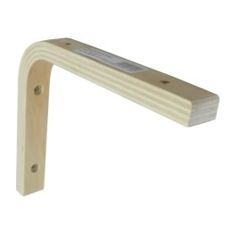 Wspornik półki drewniany naturalny 150x130mm mod. ELLE 15