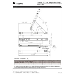 10" Side hung pair 13-14 mm Stack