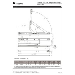 12" Side hung pair 13-14 mm Stack