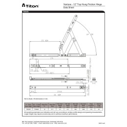12" Top hung pair 16-17 mm High Stack