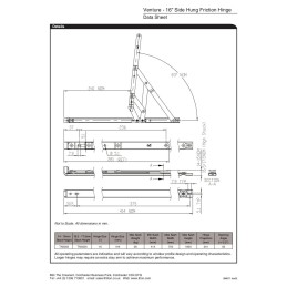 16" Side hung pair 13-14mm Low Stack