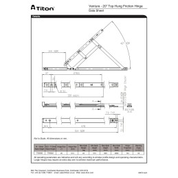 20" Top Hung pair 13-14mm Lo-Stack
