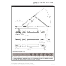 24" Top Hung pair 13-14mm Lo-Stack