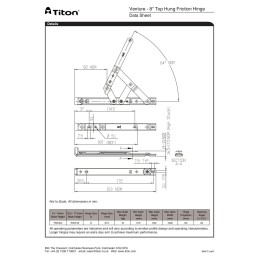 8" Top hung pair 15-17 mm High Stack
