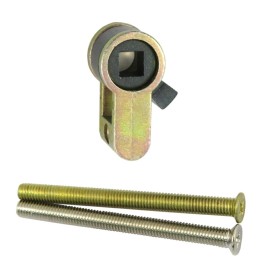 Adapter otworu YALE/WC metalowy trzp. 6mm AMIG zmienia zamek na wkładkę na zamek do WC