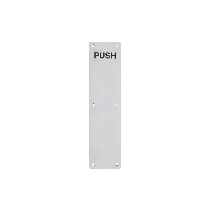 Blacha na drzwi PUSH 75x300mm INOX