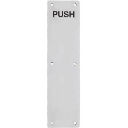 Blacha na drzwi PUSH 75x475mm inox
