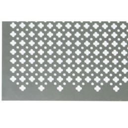 Blacha perfo.ozdobna 1000x500 alu. srebr