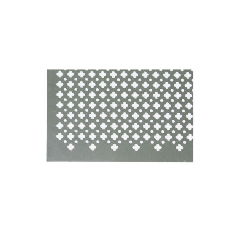 Blacha perfo.ozdobna 250x500 alu. srebrn