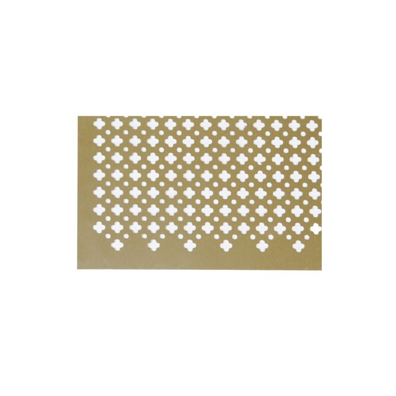 Blacha perfo.ozdobna 250x500 alu. złota