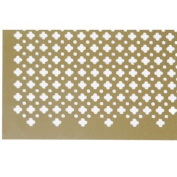 Blacha perfo.ozdobna 500x500 alu. złota