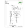 Bloczek do linek ze śrubą M6-60mm plastikowe kółko mod.11