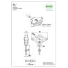 Bloczek do linek śruba M6x40mm plastikowe kółko 39mm mod.1
