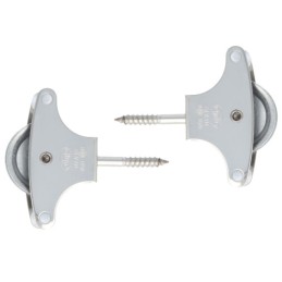 Bloczek do linek wkręt 40mm metalowe kółko 39mm inox mod.21 DIS 2x