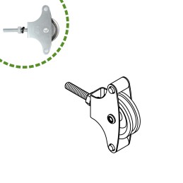 Bloczek do linek śruba M6-40mm metalowe kółko mod.3