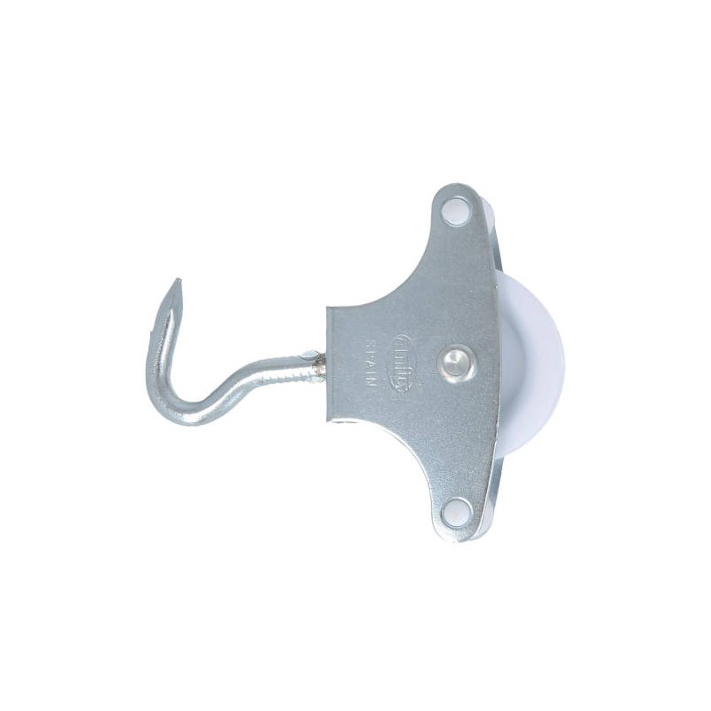 Bloczek do linek 8mm z hakiem plastikowe kółko 39mm mod.5