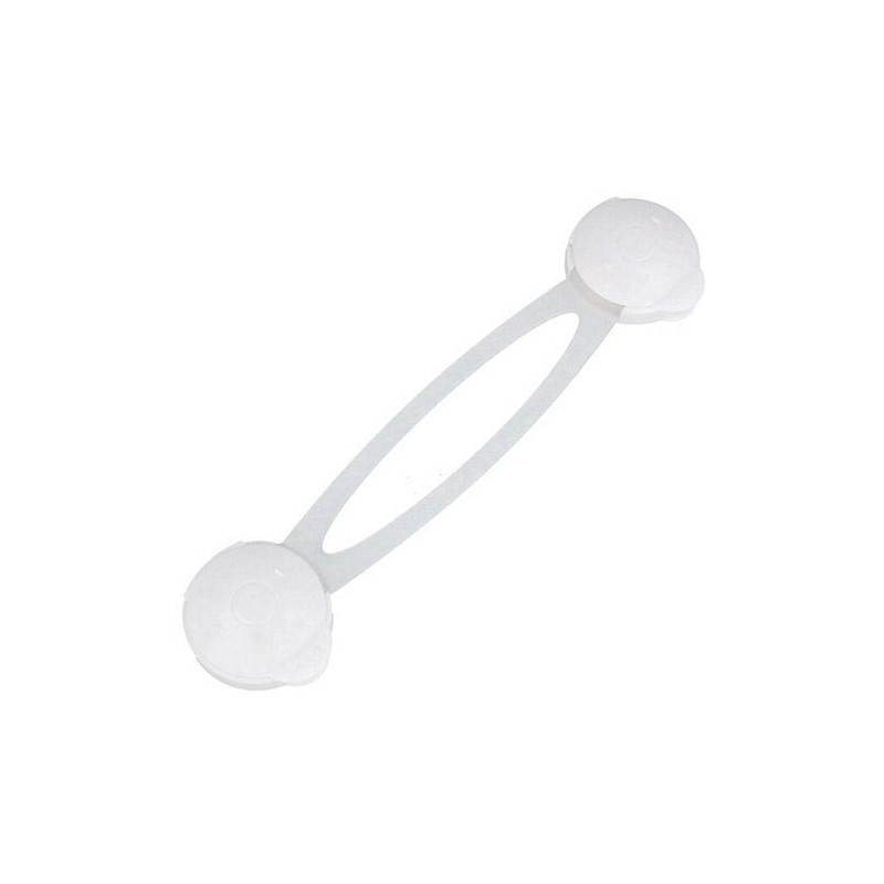 Blokada otwarcia drzwiczek szuflad długa uniwersalna biała 2szt. mod. CS505 Dis