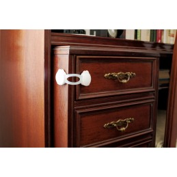 Blokada drzwi CS506 krótka biała 2x Dis