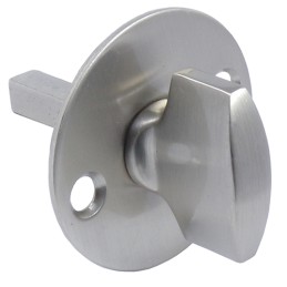 Pokrętło blokady WC z rozetą 41,5mm chrom satyna mod.1