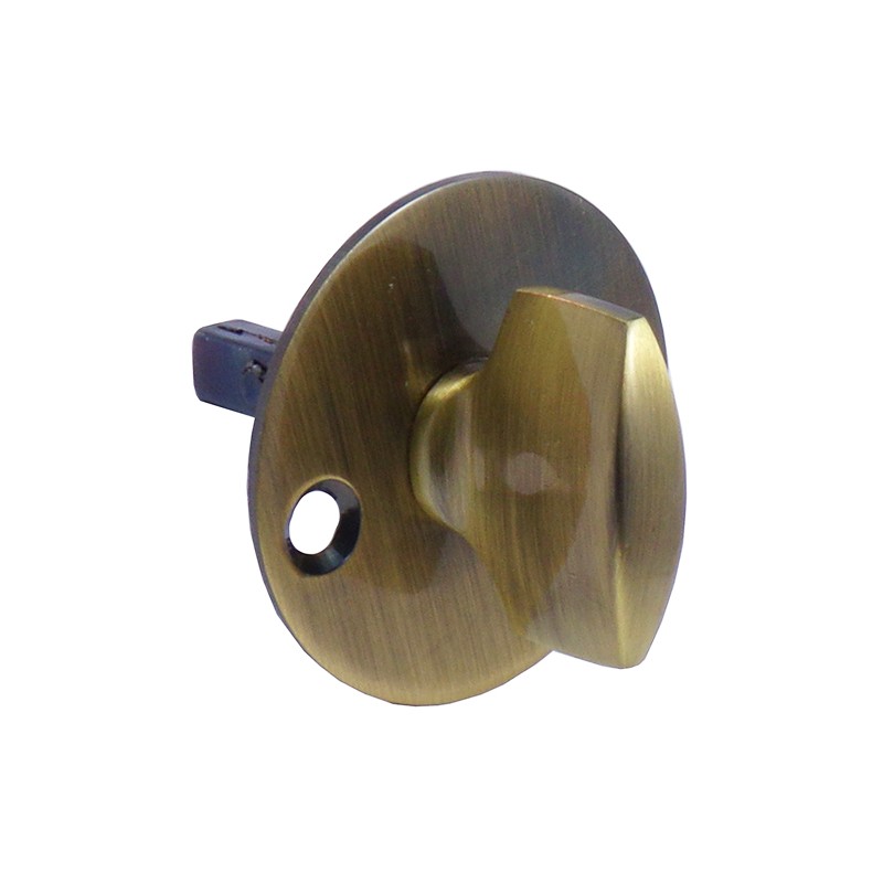 Pokrętło WC z szyldem 41,5mm złoto antyczne mod.1