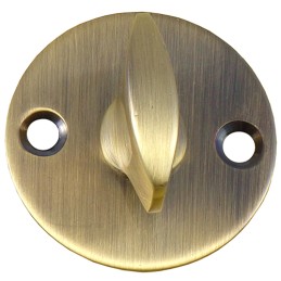 Pokrętło WC z szyldem 41,5mm złoto antyczne mod.1