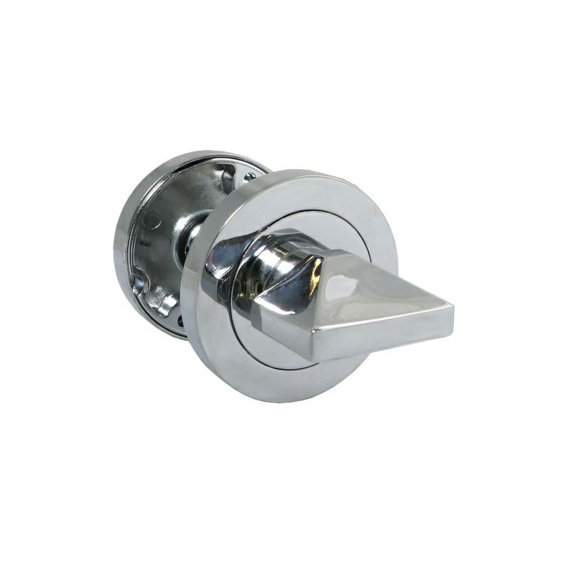 Szyld WC 50mm chrom połysk rozeta łazienkowa t. 5mm