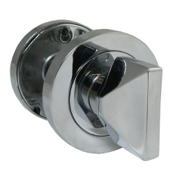 Szyld WC 50mm chrom połysk rozeta łazienkowa t. 5mm