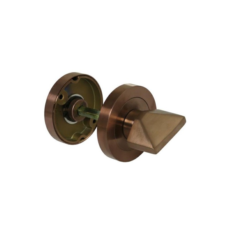 Blokada WC rozeta okrągła 50x8mm inox miedziana