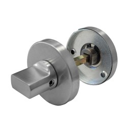 Szyld WC okrągły 53mm Inox t.6mm wskaźnik otw./zam. mod. GAMMA