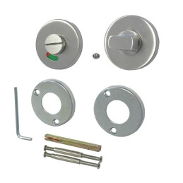 Szyld WC okrągły 53mm Inox t.6mm wskaźnik otw./zam. mod. GAMMA