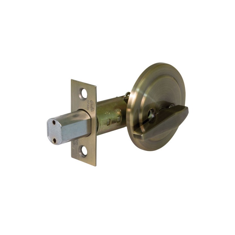 Zamek dodatkowy bolcowy z blokadą jednostronną złoto antyczne mod. 1750