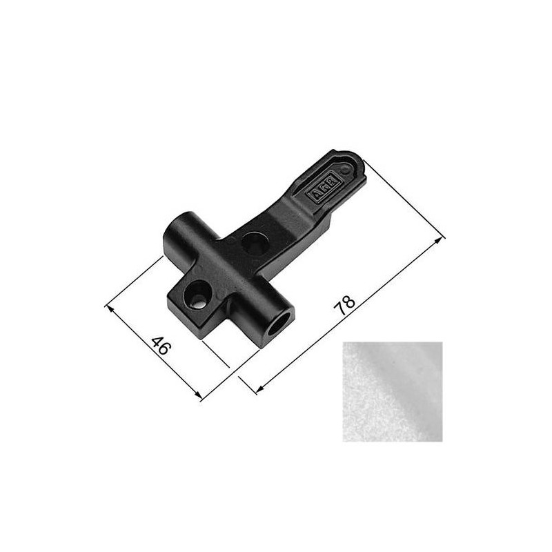 Blokada zamknięcia okiennicy jednoskrz.   78 srebrny mat