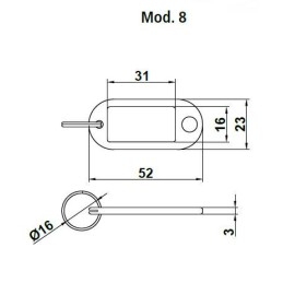 Breloczek do kluczy-80 czarny
