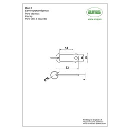 Breloczki do kluczy mod. 8 - 200 szt.