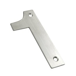 Cyfra "1" 102 mm inox