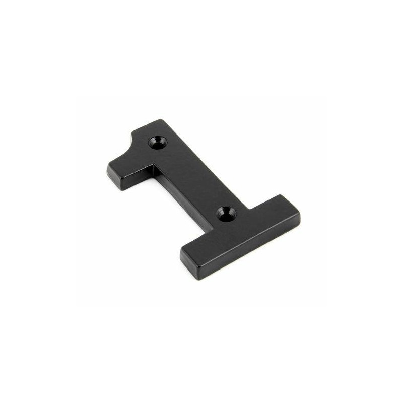 Cyfra 1 czarna 78x8mm przykręcana