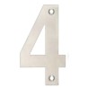 Cyfra "4" 102 mm inox