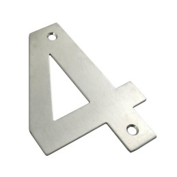 Cyfra "4" 102 mm inox