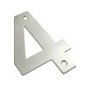 Cyfra "4" 102 mm inox