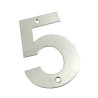 Cyfra "5" 102 mm inox