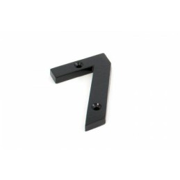 Cyfra 7 czarna 78mm przykręcana